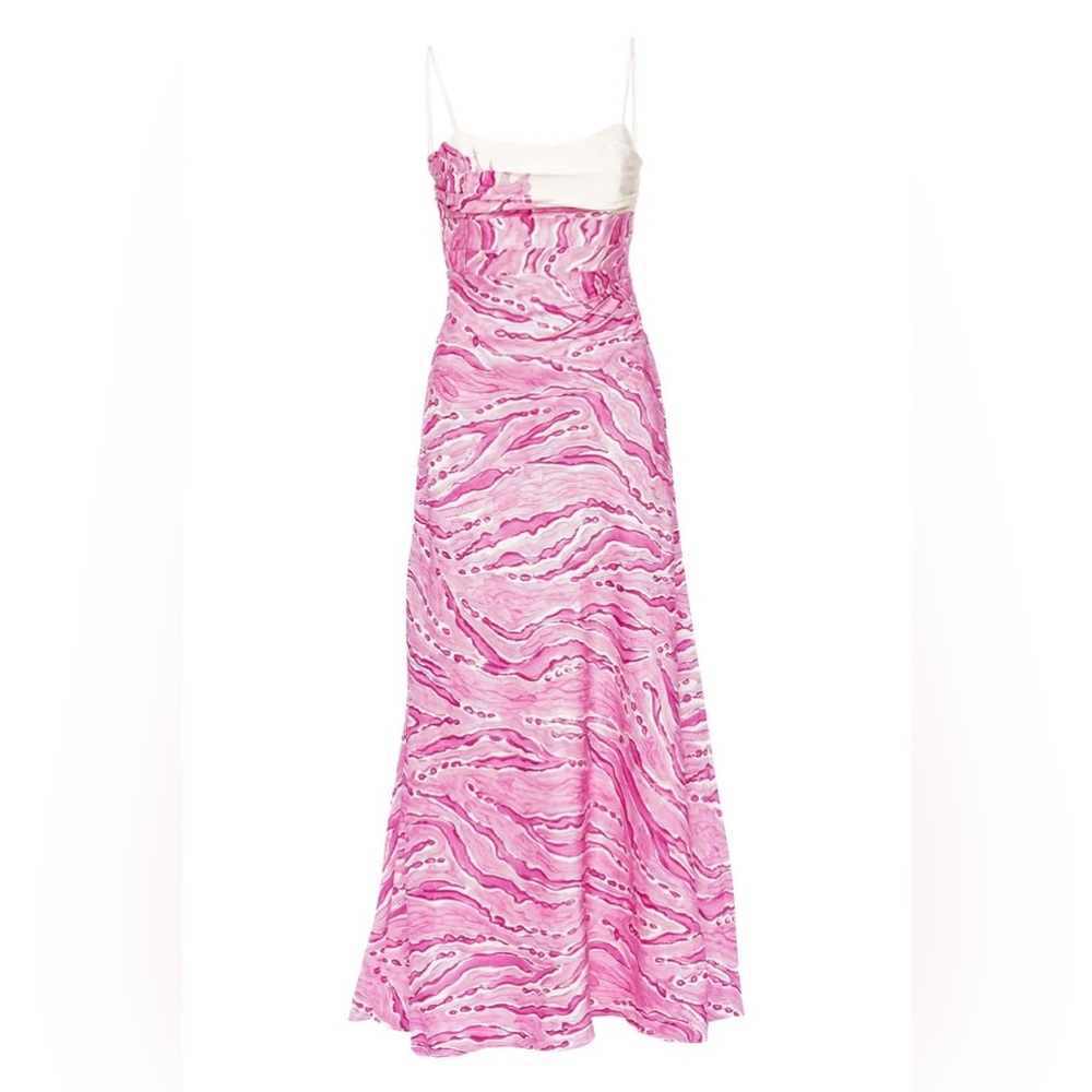Aje. Clarice Draped Maxi Dress